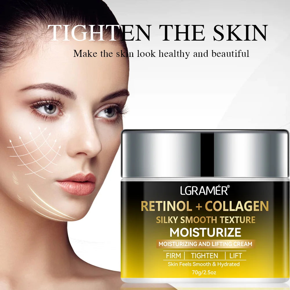 LGRAMER Collagen Moisturizing Cream Anti-aging Spot and Wrinkle Lightening to Keep Your Skin Strong and Delicate Moisturizing