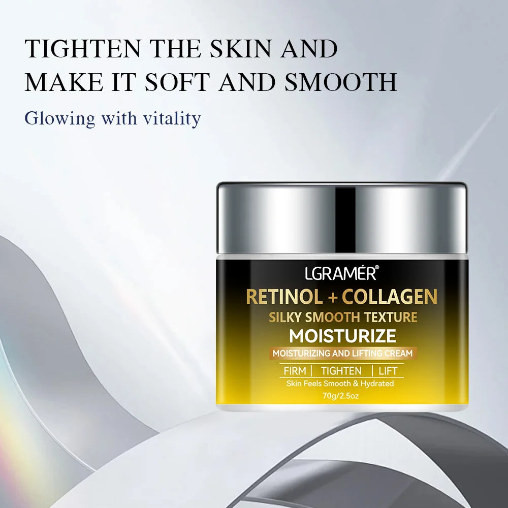 LGRAMER Collagen Moisturizing Cream Anti-aging Spot and Wrinkle Lightening to Keep Your Skin Strong and Delicate Moisturizing